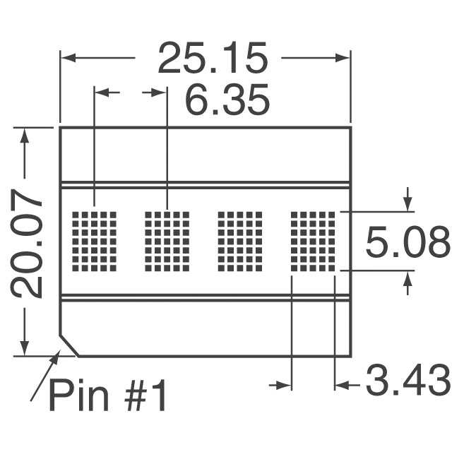 HDLU-2416 Broadcom Limited  Modules d'affichage - Matrice de points et cluster LED